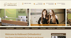 Desktop Screenshot of hollevoetorthodontics.com