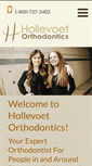 Mobile Screenshot of hollevoetorthodontics.com