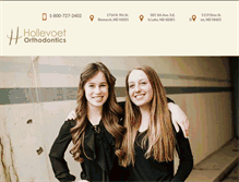 Tablet Screenshot of hollevoetorthodontics.com